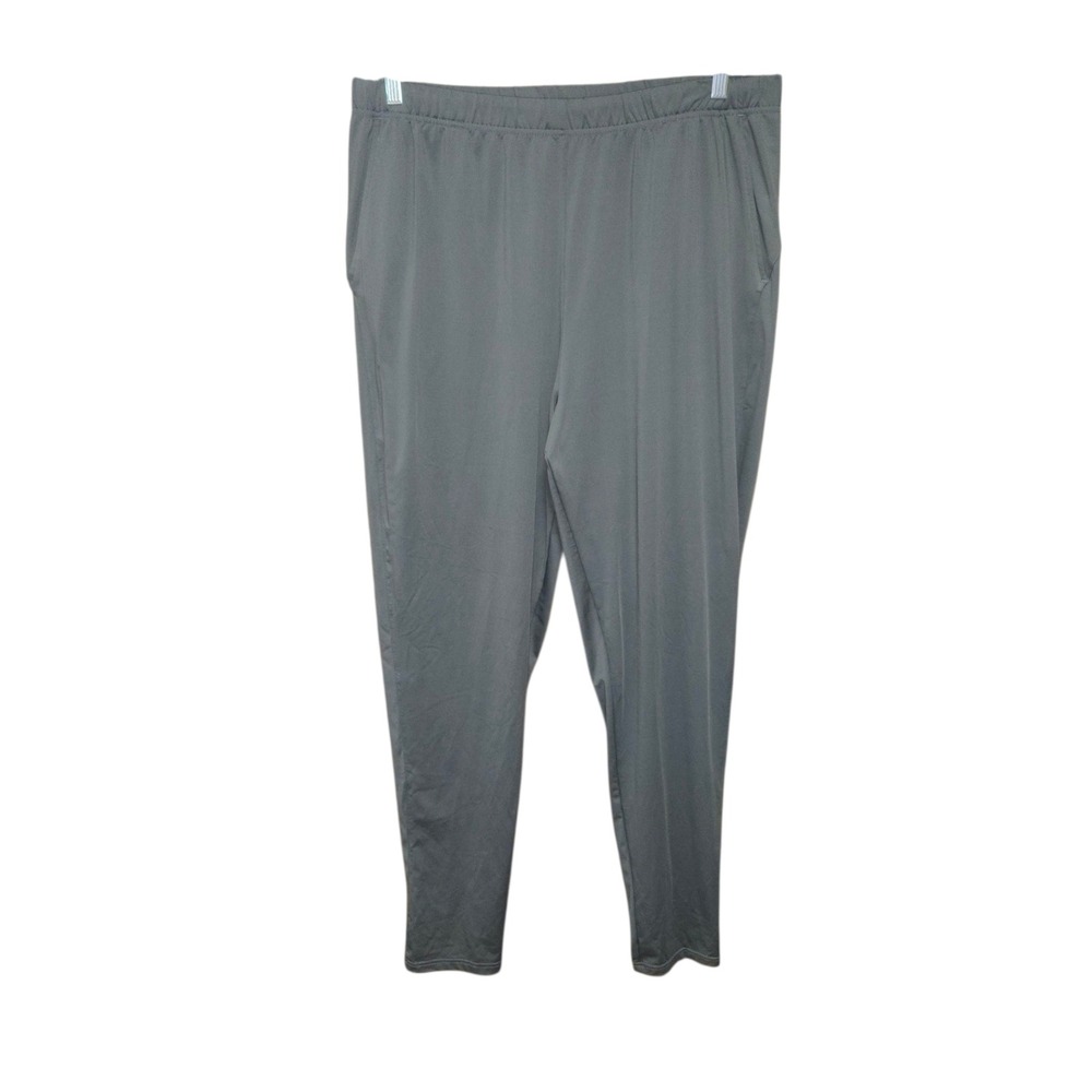 Cloudveil Running Pants Mens XL‎ Gray Reflective Ankle Zip Athletic Joggers